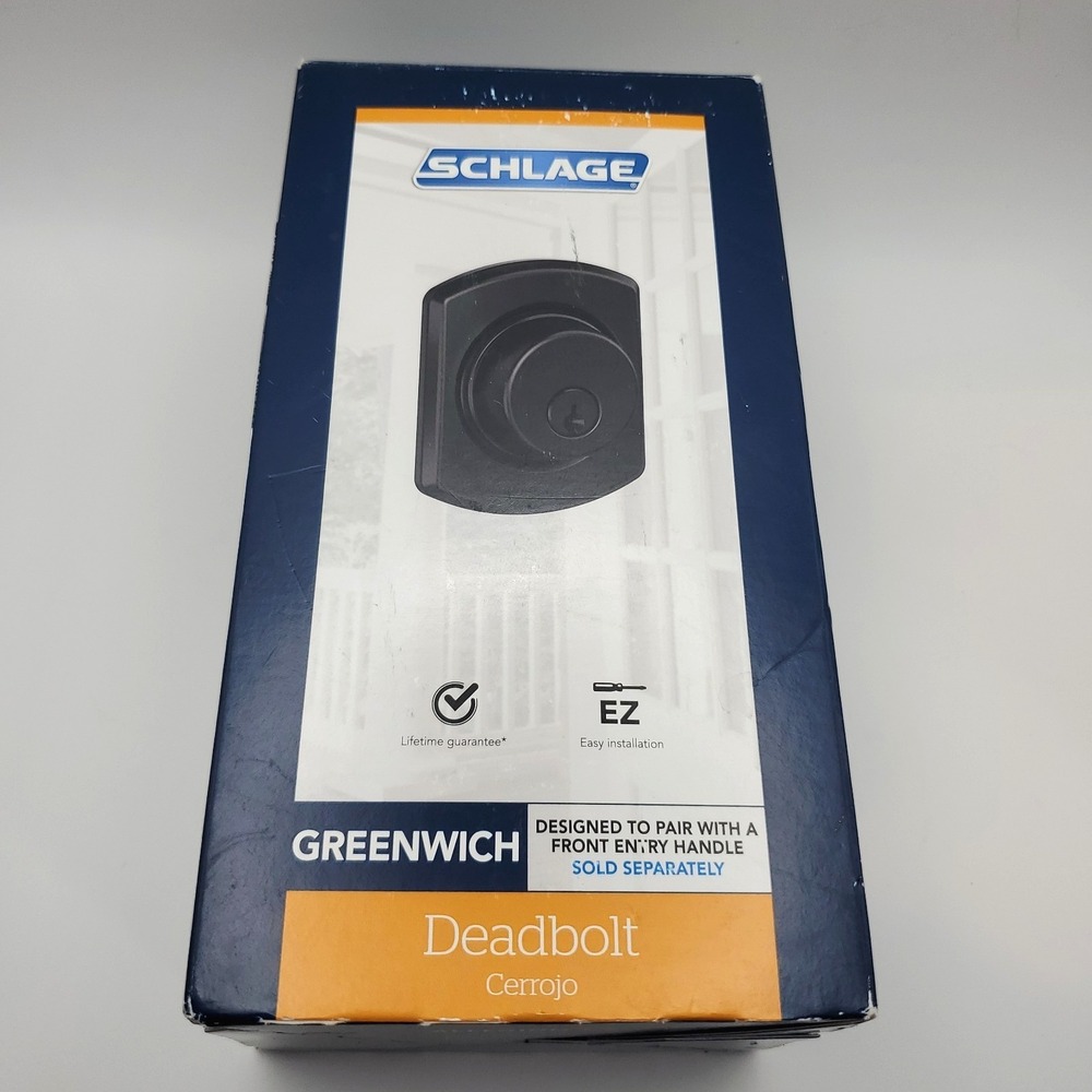 Schlage B60N LWV GRW 622 Deadbolt Greenwich NEW OPEN BOX  matchcode A212695